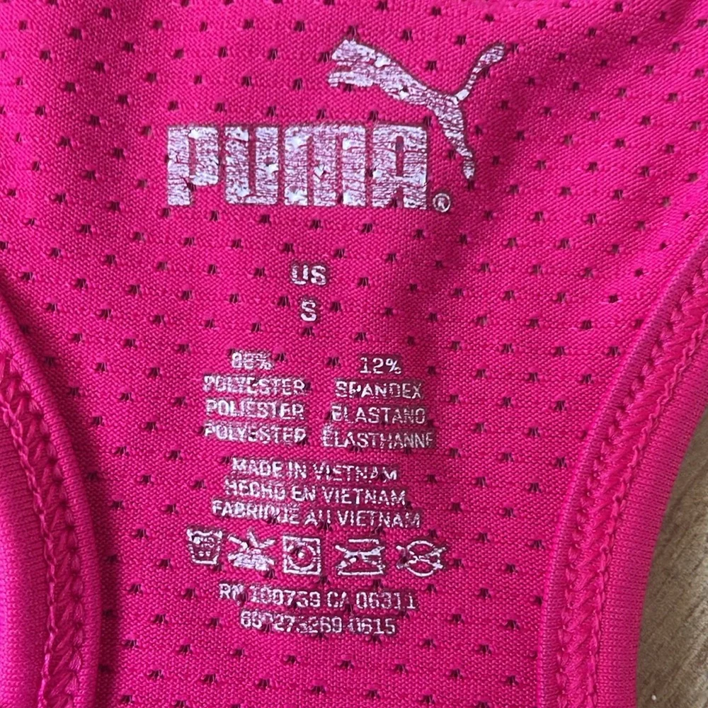 + PUMA + Magenta Sports Bra - Picture 5 of 5